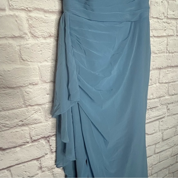 AZAZIE Maive Junior Twilight A-Line Pleated Chiffon Dress NWT - Picture 9 of 16